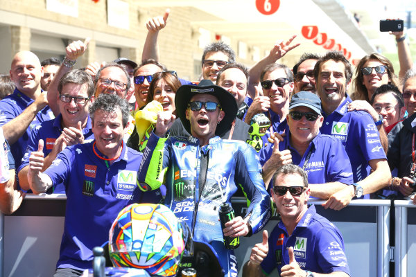 2017 MotoGP Championship - Round 3
Circuit of the Americas, Austin, Texas, USA
Sunday 23 April 2017
Second place Valentino Rossi, Yamaha Factory Racing
World Copyright: Gold and Goose Photography/LAT Images
ref: Digital Image MotoGP-Post-300-2835 2017 MotoGP Championship - Round 3
Circuit of the Americas, Austin, Texas, USA
Sunday 23 April 2017
Second place Valentino Rossi, Yamaha Factory Racing
World Copyright: Gold and Goose Photography/LAT Images
ref: Digital Image MotoGP-Post-300-2835