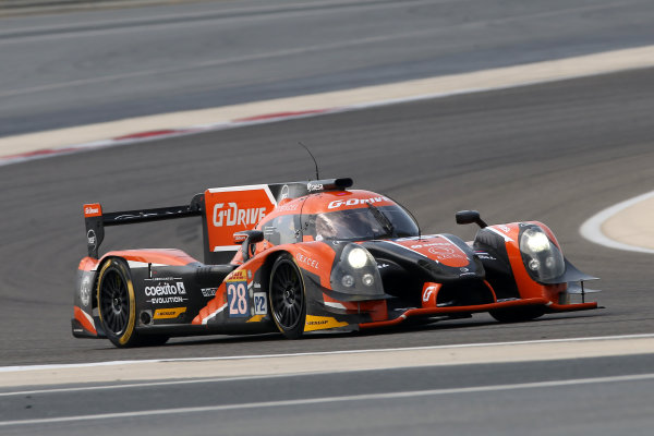 2015 FIA World Endurance Championship,
Bahrain International Circuit, Bahrain.
19th - 21st November 2015.
Gustavo Yacaman / Luis Felipe Derani / Ricardo Gonzalez G-Drive Racing Ligier JS P2 Nissan.
World Copyright: Jakob Ebrey / LAT Photographic.