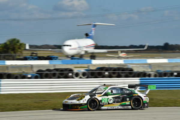 2017 WeatherTech SportsCar Championship - IMSA February Test
Sebring International Raceway, Sebring, FL USA
Thursday 23 February 2017
28, Porsche, Porsche 911 GT3 R, GTD, Carlos de Quesada, Daniel Morad, Spencer Pumpelly
World Copyright: Richard Dole/LAT Images
ref: Digital Image RD_2_17_66