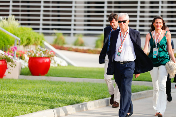 Bahrain International Circuit, Sakhir, Bahrain. 
Sunday 16 April 2017.
Marco Tronchetti Provera, Executive Vice Chairman and Chief Executive Officer, Pirelli.
World Copyright: Sam Bloxham/LAT Images
ref: Digital Image _J6I1857