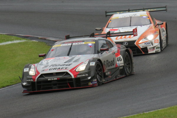2017 Japanese Super GT Series.
Sugo, Japan. 22nd - 23rd July 2017. Rd 4.
GT500 Winner 2nd position Satoshi Motoyama & Katsumasa Chiyo ( #46 S Road CRAFTSPORTS GT-R ) action
World Copyright: Yasushi Ishihara / LAT Images.
Ref: 2017SGT_Rd4_006 2017 Japanese Super GT Series.
Sugo, Japan. 22nd - 23rd July 2017. Rd 4.
GT500 Winner 2nd position Satoshi Motoyama & Katsumasa Chiyo ( #46 S Road CRAFTSPORTS GT-R ) action
World Copyright: Yasushi Ishihara / LAT Images.
Ref: 2017SGT_Rd4_006