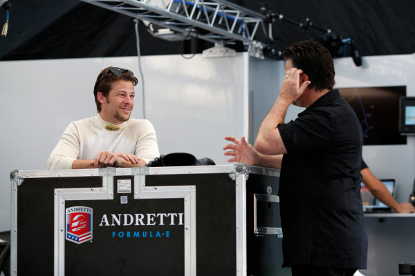 Practice Session 1.
Marco Andretti (USA)/Andretti Autosport - Spark-Renault SRT_01E Michael Andretti - Team Principal.
FIA Formula E World Championship.
Buenos Aires, Argentina, South America.
Saturday 10 January 2015.
Copyright: Adam Warner / LAT / FE
ref: Digital Image _L5R6223 Practice Session 1.
Marco Andretti (USA)/Andretti Autosport - Spark-Renault SRT_01E Michael Andretti - Team Principal.
FIA Formula E World Championship.
Buenos Aires, Argentina, South America.
Saturday 10 January 2015.
Copyright: Adam Warner / LAT / FE
ref: Digital Image _L5R6223