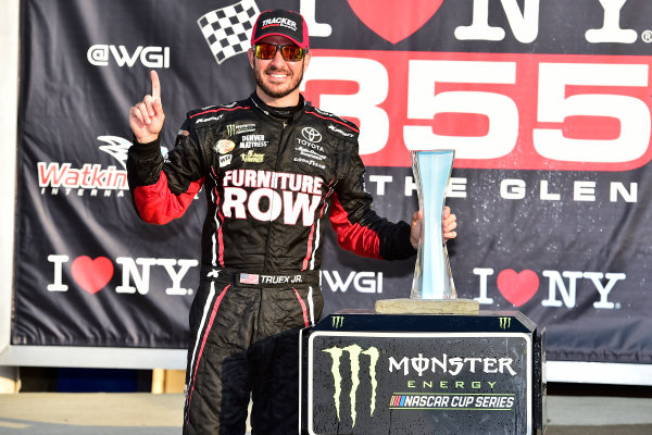 Monster Energy NASCAR Cup Series
I LOVE NEW YORK 355 at The Glen
Watkins Glen International, Watkins Glen, NY USA
Sunday 6 August 2017
Martin Truex Jr, Furniture Row Racing, Furniture Row/Denver Mattress Toyota Camry celebrates in victory lane
World Copyright: John Harrelson
LAT Images Monster Energy NASCAR Cup Series
I LOVE NEW YORK 355 at The Glen
Watkins Glen International, Watkins Glen, NY USA
Sunday 6 August 2017
Martin Truex Jr, Furniture Row Racing, Furniture Row/Denver Mattress Toyota Camry celebrates in victory lane
World Copyright: John Harrelson
LAT Images