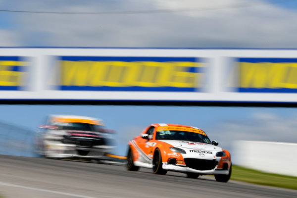 IMSA Continental Tire SportsCar Challenge
Mobil 1 SportsCar Grand Prix
Canadian Tire Motorsport Park
Bowmanville, ON CAN
Saturday 8 July 2017
34, Mazda, Mazda MX-5, ST, Christian Szymczak, Christopher Stone
World Copyright: Scott R LePage/LAT Images IMSA Continental Tire SportsCar Challenge
Mobil 1 SportsCar Grand Prix
Canadian Tire Motorsport Park
Bowmanville, ON CAN
Saturday 8 July 2017
34, Mazda, Mazda MX-5, ST, Christian Szymczak, Christopher Stone
World Copyright: Scott R LePage/LAT Images