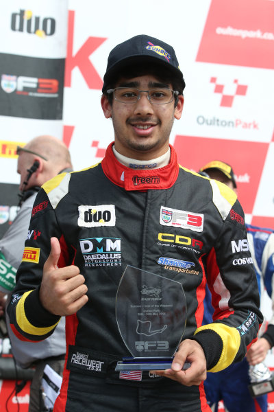 2016 BRDC F3 Championship
Oulton Park, Cheshire, 28th-30th May 2016,
Quinlan Lall (USA) Chris Dittmann Racing BRDC F3
World Copyright.Ebrey/LAT Photographic 2016 BRDC F3 Championship
Oulton Park, Cheshire, 28th-30th May 2016,
Quinlan Lall (USA) Chris Dittmann Racing BRDC F3
World Copyright.Ebrey/LAT Photographic
