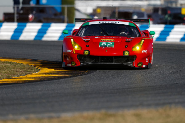 IMSA WeatherTech SportsCar Championship
The Roar Before the Rolex 24
Daytona International Speedway
Daytona Beach, FL USA
Friday 5 January 2018
#82 Risi Competizione Ferrari 488 GT3, GTD: Ricardo Perez de Lara, Martin Fuentes, Santiago Creel, Miguel Molina
World Copyright: Jake Galstad
LAT Images IMSA WeatherTech SportsCar Championship
The Roar Before the Rolex 24
Daytona International Speedway
Daytona Beach, FL USA
Friday 5 January 2018
#82 Risi Competizione Ferrari 488 GT3, GTD: Ricardo Perez de Lara, Martin Fuentes, Santiago Creel, Miguel Molina
World Copyright: Jake Galstad
LAT Images