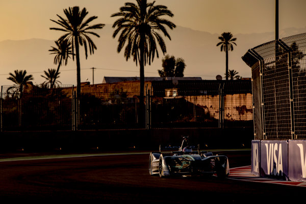 2016/2017 FIA Formula E Championship.
Marrakesh ePrix, Circuit International Automobile Moulay El Hassan, Marrakesh, Morocco.
Saturday 12 November 2016.
Adam Carroll (GBR), Jaguar Racing, Spark-Jaguar, Jaguar I-Type 1. 
Photo: Zak Mauger/LAT/Formula E
ref: Digital Image _X0W5291