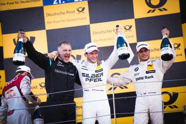 2017 DTM Round 5
Moscow Raceway, Moscow, Russia
Sunday 23 July 2017.
Podium: Maro Engel, Mercedes-AMG Team HWA, Mercedes-AMG C63 DTM and Bruno Spengler, BMW Team RBM, BMW M4 DTM
World Copyright: Evgeniy Safronov/LAT Images
ref: Digital Image SafronovEvgeniy_2017_DTM_MRW_San-201