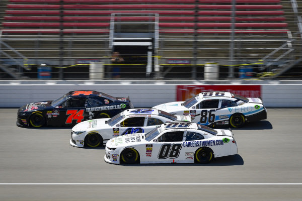 #74: Kyle Weatherman, Mike Harmon Racing, Chevrolet Camaro The Journey Home Project/Charlie Daniels, #42: Chad Finchum, Motorsports Business Management, Toyota Supra MBM Motorsports, #08: Gray Gaulding, SS Green Light Racing, Chevrolet Camaro, #86: Brandon Brown, Brandonbilt Motorsports, Chevrolet Camaro Vector Security