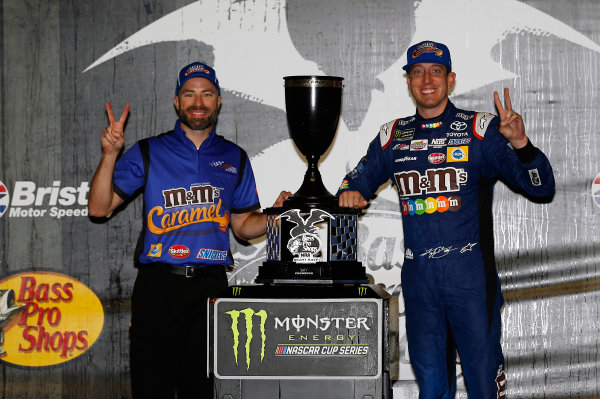 Monster Energy NASCAR Cup Series
Bass Pro Shops NRA Night Race
Bristol Motor Speedway, Bristol, TN USA
Saturday 19 August 2017
Kyle Busch, Joe Gibbs Racing, M&M's Caramel Toyota Camry Victory Lane
World Copyright: Nigel Kinrade
LAT Images Monster Energy NASCAR Cup Series
Bass Pro Shops NRA Night Race
Bristol Motor Speedway, Bristol, TN USA
Saturday 19 August 2017
Kyle Busch, Joe Gibbs Racing, M&M's Caramel Toyota Camry Victory Lane
World Copyright: Nigel Kinrade
LAT Images