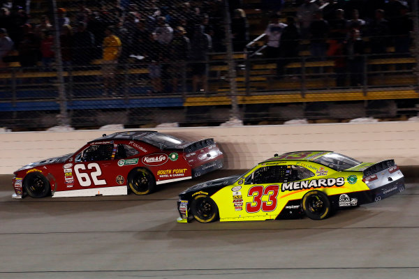 NASCAR XFINITY Series
American Ethanol E15 250 presented by Enogen
Iowa Speedway, Newton, IA USA
Saturday 24 June 2017
Brendan Gaughan, American Ethanol / Kum & Go Chevrolet Camaro and Brandon Jones, Jeld-Wen/Menards Chevrolet Camaro
World Copyright: Russell LaBounty
LAT Images