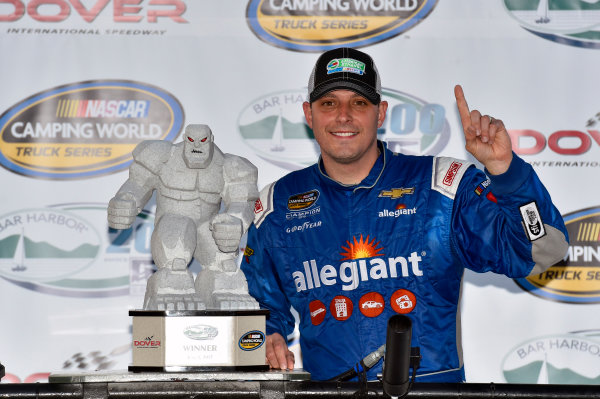 NASCAR Camping World Truck Series
Bar Harbor 200
Dover International Speedway, Dover, DE USA
Friday 2 June 2017
Johnny Sauter, Allegiant Airlines Chevrolet Silverado celebrates his win in Victory Lane
World Copyright: Nigel Kinrade
LAT Images
ref: Digital Image 17DOV1nk06913 NASCAR Camping World Truck Series
Bar Harbor 200
Dover International Speedway, Dover, DE USA
Friday 2 June 2017
Johnny Sauter, Allegiant Airlines Chevrolet Silverado celebrates his win in Victory Lane
World Copyright: Nigel Kinrade
LAT Images
ref: Digital Image 17DOV1nk06913