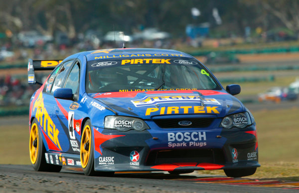 2003 Australian V8 Supercars
Oran Park, Sydney, Australia. 17th August 2003.
Ford driver Marcos Ambrose took the lead in the V8 Supercar Championship after winning todays 300km race at Sydneys Oran Park.
World Copyright: Mark Horsburgh/LAT Photographic
ref: Digital Image Only 2003 Australian V8 Supercars
Oran Park, Sydney, Australia. 17th August 2003.
Ford driver Marcos Ambrose took the lead in the V8 Supercar Championship after winning todays 300km race at Sydneys Oran Park.
World Copyright: Mark Horsburgh/LAT Photographic
ref: Digital Image Only