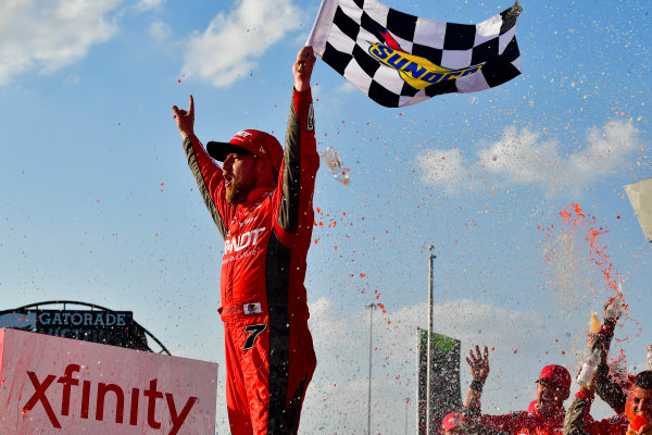 NASCAR XFINITY Series
TheHouse.com 300
Chicagoland Speedway, Joliet, IL USA
Saturday 16 September 2017
Justin Allgaier, BRANDT / Celebrating the Future of AG Chevrolet Camaro celebrates
World Copyright: Logan Whitton
LAT Images NASCAR XFINITY Series
TheHouse.com 300
Chicagoland Speedway, Joliet, IL USA
Saturday 16 September 2017
Justin Allgaier, BRANDT / Celebrating the Future of AG Chevrolet Camaro celebrates
World Copyright: Logan Whitton
LAT Images