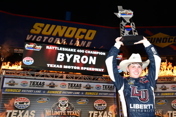 9-10 June, 2016, Fort Worth, Texas USA
William Byron celebrates his win in Victory Lane
? 2016, Nigel Kinrade
LAT Photo USA 9-10 June, 2016, Fort Worth, Texas USA
William Byron celebrates his win in Victory Lane
? 2016, Nigel Kinrade
LAT Photo USA