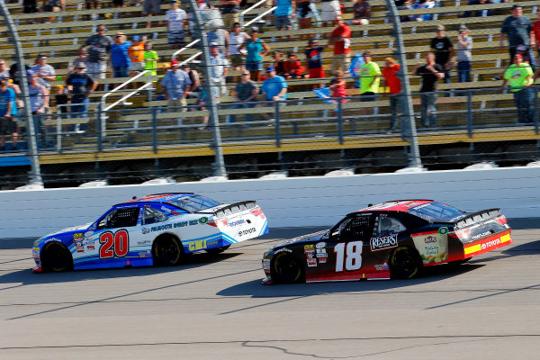 NASCAR XFINITY Series
U.S. Cellular 250
Iowa Speedway, Newton, IA USA
Saturday 29 July 2017
Ryan Preece, MoHawk Northeast Inc. Toyota Camry and Kyle Benjamin, Reser's Toyota Camry
World Copyright: Russell LaBounty
LAT Images NASCAR XFINITY Series
U.S. Cellular 250
Iowa Speedway, Newton, IA USA
Saturday 29 July 2017
Ryan Preece, MoHawk Northeast Inc. Toyota Camry and Kyle Benjamin, Reser's Toyota Camry
World Copyright: Russell LaBounty
LAT Images