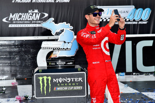 Monster Energy NASCAR Cup Series
Pure Michigan 400
Michigan International Speedway, Brooklyn, MI USA
Sunday 13 August 2017
Kyle Larson, Chip Ganassi Racing, Target Chevrolet SS wins
World Copyright: Rusty Jarrett
LAT Images