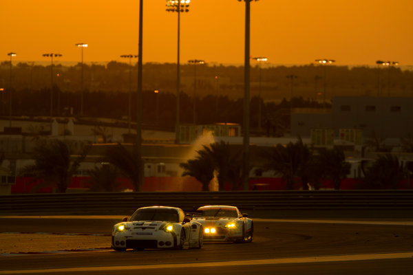 2015 FIA World Endurance Championship
Bahrain 6-Hours
Bahrain International Circuit, Bahrain
Saturday 21 November 2015.
Richard Lietz, Michael Christensen (#91 GTE PRO Porsche AG Team Manthey Porsche 911 RSR) leads Francesco Castellacci, Roald Goethe, Stuart Hall (#96 GTE AM Aston Martin Racing Aston Martin Vantage V8).
World Copyright: Sam Bloxham/LAT Photographic
ref: Digital Image _G7C1747