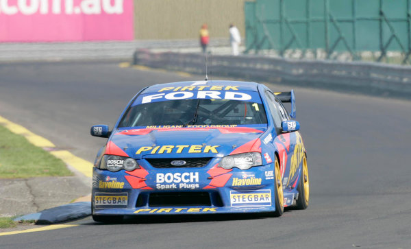 2004 Australian V8 Supercars
Sandown, Australia. 12th Sepetmber 2004
V8 Supercar drivers Marcos Ambrose and Greg Ritter during the Betta Electrical 500 being held this weekend at Sandown International Raceway Melbourne, Australia.
World Copyright: Mark Horsburgh/LAT Photographic
ref: DIgital Image Only