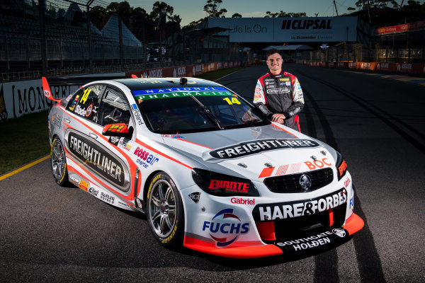 2017 Supercars Championship Round 1. 
Clipsal 500, Adelaide, South Australia, Australia.
Thursday March 2nd to Sunday March 5th 2017.
Tim Slade driver of the #14 Freightliner Racing Holden Commodore VF.
World Copyright: Daniel Kalisz/LAT Images
Ref: Digital Image 020217_VASCR1_DKIMG_1737.JPG