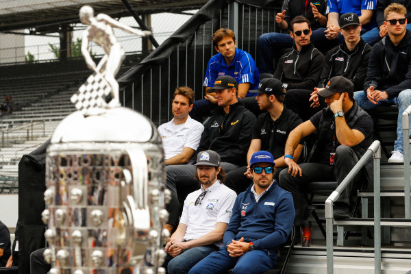 Verizon IndyCar Series
Indianapolis 500 Drivers Meeting
Indianapolis Motor Speedway, Indianapolis, IN USA
Saturday 27 May 2017
Fernando Alonso, McLaren-Honda-Andretti Honda, appears at the drivers photo.
World Copyright: Steve Tee/LAT Images
ref: Digital Image _R3I6707 Verizon IndyCar Series
Indianapolis 500 Drivers Meeting
Indianapolis Motor Speedway, Indianapolis, IN USA
Saturday 27 May 2017
Fernando Alonso, McLaren-Honda-Andretti Honda, appears at the drivers photo.
World Copyright: Steve Tee/LAT Images
ref: Digital Image _R3I6707