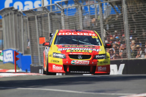 The Paul Morris Motorsport Holden Commodore of Russell Ingall and Jan Magnussen of Denmark during the Armor All Gold Coast 600, event 11 of the 2011 V8 Supercars Championship at the Queensland Raceway, Ipswich, Queensland, October 21, 2011.
World Copyright: Mark Horsburgh/LAT Photographic
ref: 39-PMM-EV11-11-2352