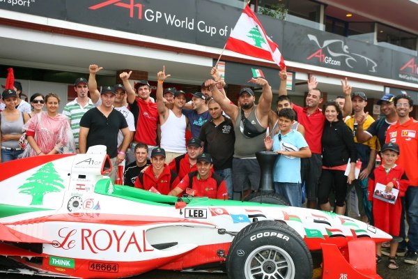 03.02.2008 Sydney, Australia,
Team Lebanon fans - A1GP World Cup of Motorsport 2007/08, Round 6, Eastern Creek, Sunday Race 2 - Copyright A1GP Team Lebanon - Copyright free for editorial usage 03.02.2008 Sydney, Australia,
Team Lebanon fans - A1GP World Cup of Motorsport 2007/08, Round 6, Eastern Creek, Sunday Race 2 - Copyright A1GP Team Lebanon - Copyright free for editorial usage