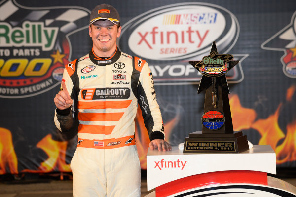 NASCAR XFINITY Series
O’Reilly Auto Parts 300
Texas Motor Speedway
Fort Worth, TX USA
Saturday 4 November 2017
Erik Jones, GameStop Call of Duty WWII Toyota Camry, celebrates in victory Lane.
World Copyright: John K Harrelson
LAT Images NASCAR XFINITY Series
O’Reilly Auto Parts 300
Texas Motor Speedway
Fort Worth, TX USA
Saturday 4 November 2017
Erik Jones, GameStop Call of Duty WWII Toyota Camry, celebrates in victory Lane.
World Copyright: John K Harrelson
LAT Images