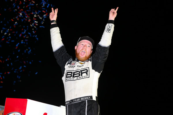 NASCAR XFINITY Series
VisitMyrtleBeach.com 300
Kentucky Speedway
Sparta, KY USA
Saturday 23 September 2017
Tyler Reddick, BBR/Jason Aldean Chevrolet Camaro celebrates
World Copyright: Barry Cantrell
LAT Images