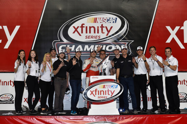 NASCAR XFINITY Series
Ford EcoBoost 300
Homestead-Miami Speedway, Homestead, FL USA
Saturday 18 November 2017
Team Penske celebrate winning the 2017 NASCAR Xfinity Series Owners Championship
World Copyright: Nigel Kinrade
LAT Images NASCAR XFINITY Series
Ford EcoBoost 300
Homestead-Miami Speedway, Homestead, FL USA
Saturday 18 November 2017
Team Penske celebrate winning the 2017 NASCAR Xfinity Series Owners Championship
World Copyright: Nigel Kinrade
LAT Images