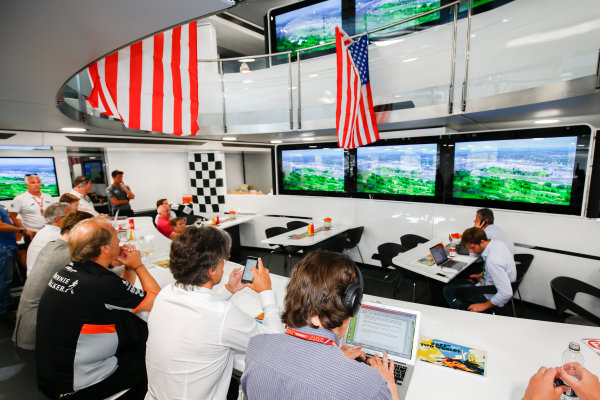 Monte Carlo, Monaco.
Sunday 28 May 2017.
McLaren adopts a distinctly American feel in the hospitality area, in celebration of their participation in the Indy 500 with Fernando Alonso, McLaren.
World Copyright: Andy Hone/LAT Images
ref: Digital Image _ONZ0890