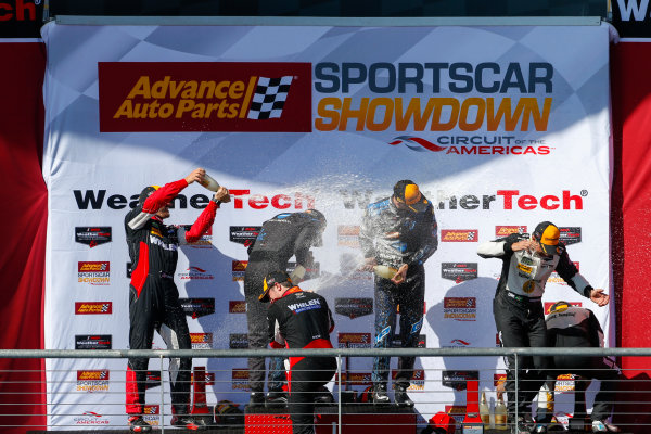 IMSA WeatherTech SportsCar Championship
Advance Auto Parts SportsCar Showdown
Circuit of The Americas, Austin, TX USA
Saturday 6 May 2017
IMSA WeatherTech Advance Auto Parts SportsCar Showdown, Prototype Podium, 10, Cadillac DPi, P, Ricky Taylor, Jordan Taylor, 31, Dane Cameron, Eric Curran, 5, Joao Barbosa, Christian Fittipaldi
World Copyright: Jake Galstad
LAT Images
ref: Digital Image galstad-COTA-0417-50256 IMSA WeatherTech SportsCar Championship
Advance Auto Parts SportsCar Showdown
Circuit of The Americas, Austin, TX USA
Saturday 6 May 2017
IMSA WeatherTech Advance Auto Parts SportsCar Showdown, Prototype Podium, 10, Cadillac DPi, P, Ricky Taylor, Jordan Taylor, 31, Dane Cameron, Eric Curran, 5, Joao Barbosa, Christian Fittipaldi
World Copyright: Jake Galstad
LAT Images
ref: Digital Image galstad-COTA-0417-50256