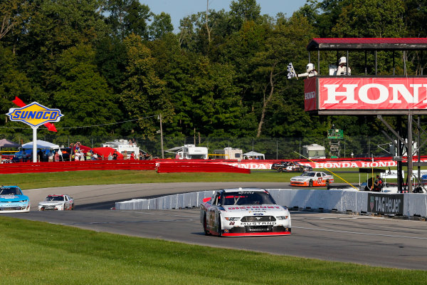 NASCAR XFINITY Series
Mid-Ohio Challenge
Mid-Ohio Sports Car Course, Lexington, OH USA
Saturday 12 August 2017
Sam Hornish Jr, Discount Tire Ford Mustang drives under the checkered flag to win
World Copyright: Russell LaBounty
LAT Images NASCAR XFINITY Series
Mid-Ohio Challenge
Mid-Ohio Sports Car Course, Lexington, OH USA
Saturday 12 August 2017
Sam Hornish Jr, Discount Tire Ford Mustang drives under the checkered flag to win
World Copyright: Russell LaBounty
LAT Images