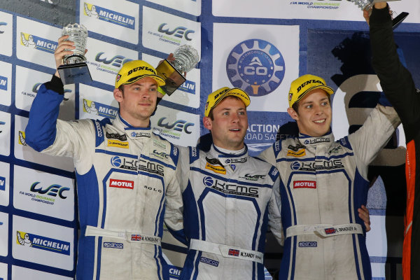 2015 FIA World Endurance Championship,
Bahrain International Circuit, Bahrain.
19th - 21st November 2015.
Matthew Howson / Richard Bradley / Nick Tandy KCMG Oreca 05 Nissan
World Copyright: Jakob Ebrey / LAT Photographic.