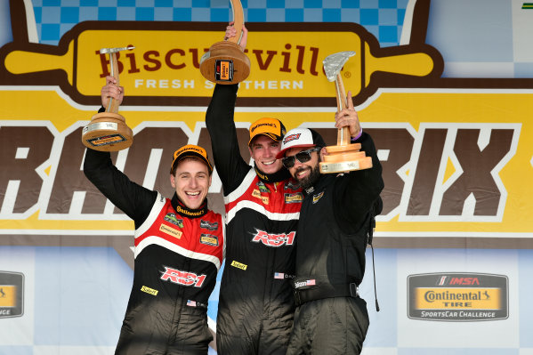IMSA Continental Tire SportsCar Challenge
Biscuitville Grand Prix
Virginia International Raceway, Alton, VA USA
Saturday 26 August 2017
28, Porsche, Porsche Cayman GT4, GS, Dylan Murcott, Dillon Machavern celebrate the win in victory lane on the podium
World Copyright: Scott R LePage
LAT Images IMSA Continental Tire SportsCar Challenge
Biscuitville Grand Prix
Virginia International Raceway, Alton, VA USA
Saturday 26 August 2017
28, Porsche, Porsche Cayman GT4, GS, Dylan Murcott, Dillon Machavern celebrate the win in victory lane on the podium
World Copyright: Scott R LePage
LAT Images