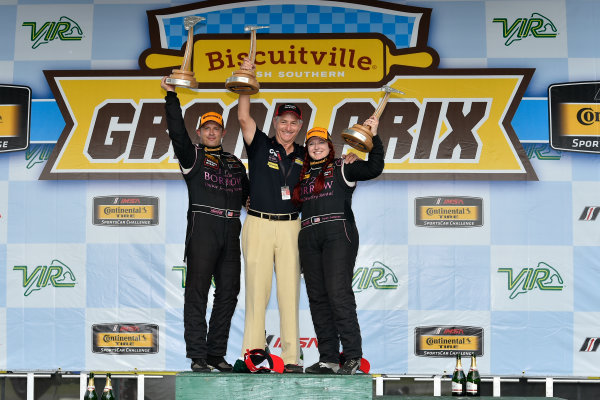 IMSA Continental Tire SportsCar Challenge
Biscuitville Grand Prix
Virginia International Raceway, Alton, VA USA
Saturday 26 August 2017
44, Nissan, Altima, ST, Sarah Cattaneo, Owen Trinkler celebrate the win on the podium in victory lane
World Copyright: Scott R LePage
LAT Images IMSA Continental Tire SportsCar Challenge
Biscuitville Grand Prix
Virginia International Raceway, Alton, VA USA
Saturday 26 August 2017
44, Nissan, Altima, ST, Sarah Cattaneo, Owen Trinkler celebrate the win on the podium in victory lane
World Copyright: Scott R LePage
LAT Images