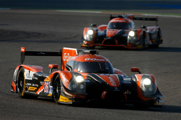 2015 FIA World Endurance Championship
Bahrain 6-Hours
Bahrain International Circuit, Bahrain
Saturday 21 November 2015.
Roman Rusinov, Julien Canal, Sam Bird (#26 LMP2 G-Drive Racing Ligier JS P2 Nissan) leads Gustavo Yacaman, Luis Felipe Derani, Ricardo Gonzalez (#28 LMP2 G-Drive Racing Ligier JS P2 Nissan).
World Copyright: Alastair Staley/LAT Photographic
ref: Digital Image _79P0184 2015 FIA World Endurance Championship
Bahrain 6-Hours
Bahrain International Circuit, Bahrain
Saturday 21 November 2015.
Roman Rusinov, Julien Canal, Sam Bird (#26 LMP2 G-Drive Racing Ligier JS P2 Nissan) leads Gustavo Yacaman, Luis Felipe Derani, Ricardo Gonzalez (#28 LMP2 G-Drive Racing Ligier JS P2 Nissan).
World Copyright: Alastair Staley/LAT Photographic
ref: Digital Image _79P0184