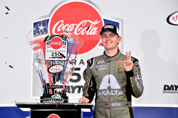 NASCAR XFINITY Series
Coca-Cola Firecracker 250
Daytona International Speedway, Daytona Beach, FL USA
Saturday 1 July 2017
William Byron, AXALTA / Vorteq Chevrolet Camaro
World Copyright: Rusty Jarrett
LAT Images NASCAR XFINITY Series
Coca-Cola Firecracker 250
Daytona International Speedway, Daytona Beach, FL USA
Saturday 1 July 2017
William Byron, AXALTA / Vorteq Chevrolet Camaro
World Copyright: Rusty Jarrett
LAT Images