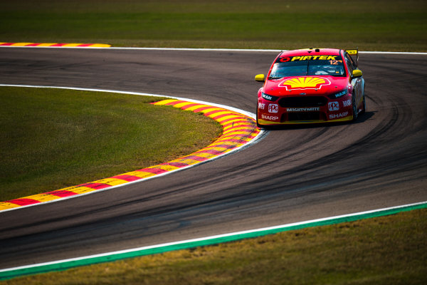 2017 Supercars Championship Round 6. 
Darwin Triple Crown, Hidden Valley Raceway, Northern Territory, Australia.
Friday June 16th to Sunday June 18th 2017.
Fabian Coulthard drives the #12 Shell V-Power Racing Team Ford Falcon FGX.
World Copyright: Daniel Kalisz/LAT Images
Ref: Digital Image 160617_VASCR6_DKIMG_0279.JPG