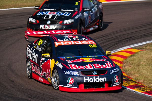 2017 Supercars Championship Round 6.
Darwin Triple Crown, Hidden Valley Raceway, Northern Territory, Australia.
Friday June 16th to Sunday June 18th 2017.
Jamie Whincup drives the #88 Red Bull Holden Racing Team Holden Commodore VF.
World Copyright: Daniel Kalisz/LAT Images
Ref: Digital Image 160617_VASCR6_DKIMG_1487.JPG 2017 Supercars Championship Round 6.
Darwin Triple Crown, Hidden Valley Raceway, Northern Territory, Australia.
Friday June 16th to Sunday June 18th 2017.
Jamie Whincup drives the #88 Red Bull Holden Racing Team Holden Commodore VF.
World Copyright: Daniel Kalisz/LAT Images
Ref: Digital Image 160617_VASCR6_DKIMG_1487.JPG