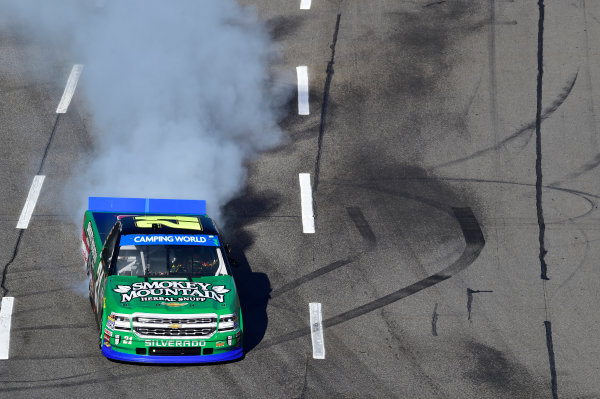 28-29 October, 2016, Martinsville, Virginia USA
Johnny Sauter does a burnout after winning.
©2016, John Harrelson / LAT Photo USA 28-29 October, 2016, Martinsville, Virginia USA
Johnny Sauter does a burnout after winning.
©2016, John Harrelson / LAT Photo USA