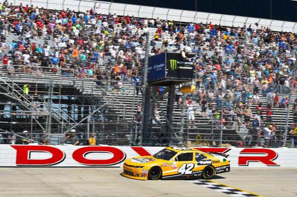 NASCAR XFINITY Series
One Main Financial 200
Dover International Speedway, Dover, DE USA
Saturday 3 June 2017
Kyle Larson, ParkerStore Chevrolet Camaro celebrates his win.
World Copyright: Nigel Kinrade
LAT Images
ref: Digital Image 17DOV1nk10465 NASCAR XFINITY Series
One Main Financial 200
Dover International Speedway, Dover, DE USA
Saturday 3 June 2017
Kyle Larson, ParkerStore Chevrolet Camaro celebrates his win.
World Copyright: Nigel Kinrade
LAT Images
ref: Digital Image 17DOV1nk10465