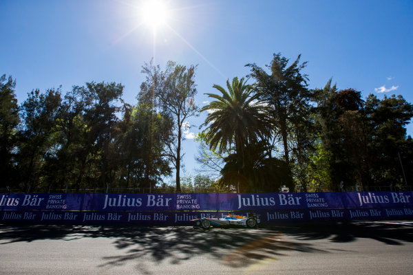 2015/2016 FIA Formula E Championship.
Mexico City ePrix, Autodromo Hermanos Rodriguez, Mexico City, Mexico.
Friday 11 March 2016.
Salvador Duran (MEX), Team Aguri - Spark SRT_01E.
Photo: Zak Mauger/LAT/Formula E
ref: Digital Image _L0U7514