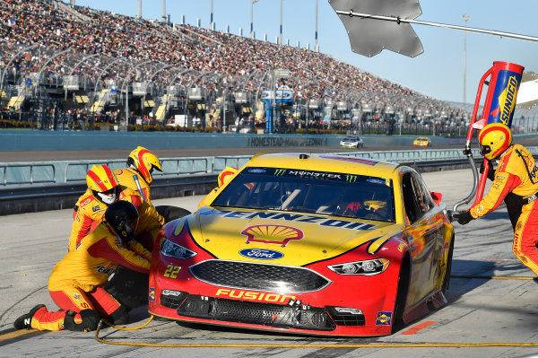 Monster Energy NASCAR Cup Series
Ford EcoBoost 400
Homestead-Miami Speedway, Homestead, FL USA
Sunday 19 November 2017
Joey Logano, Team Penske, Ford Fusion
World Copyright: Rusty Jarrett
LAT Images Monster Energy NASCAR Cup Series
Ford EcoBoost 400
Homestead-Miami Speedway, Homestead, FL USA
Sunday 19 November 2017
Joey Logano, Team Penske, Ford Fusion
World Copyright: Rusty Jarrett
LAT Images