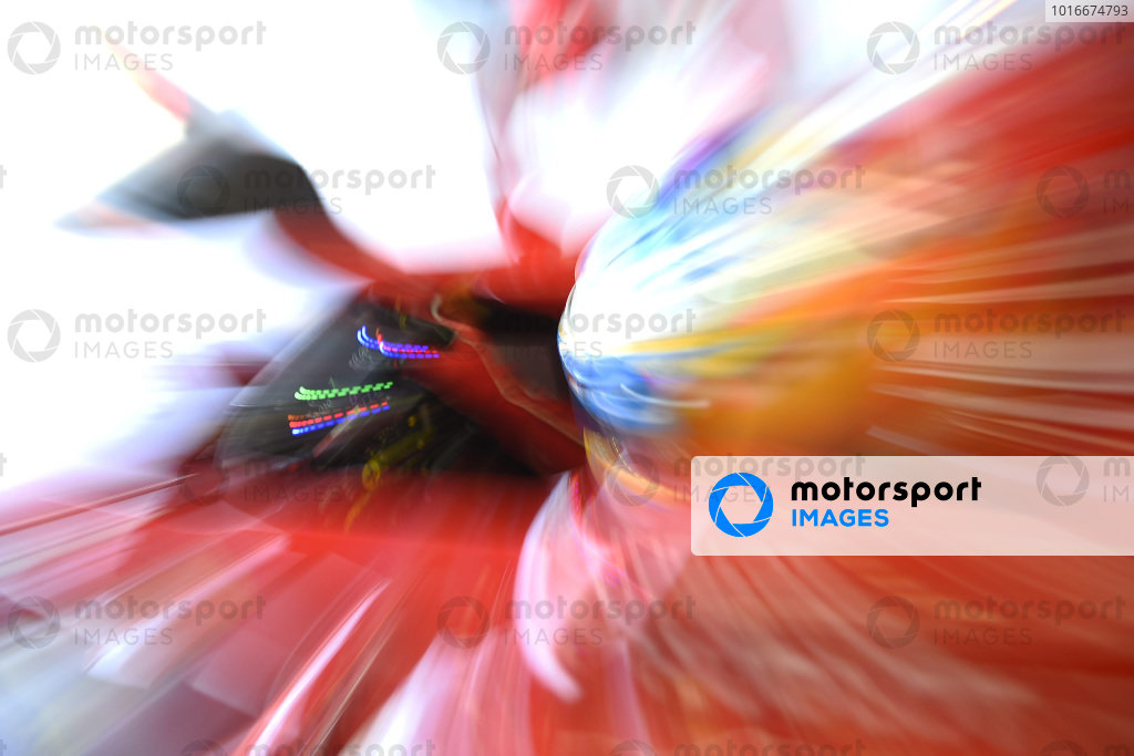 Fernando Alonso, Ferrari F14 T, leaves the pit garage. Fernando Alonso, Ferrari F14 T, leaves the pit garage.