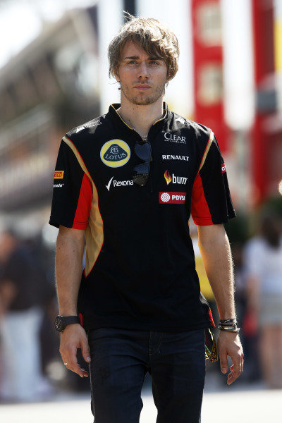 Circuit de Catalunya, Barcelona, Spain.
Friday 9 May 2014.
Charles Pic, Reserve Driver, Lotus F1 Team.
World Copyright: Charles Coates/LAT Photographic.
ref: Digital Image _N7T8331