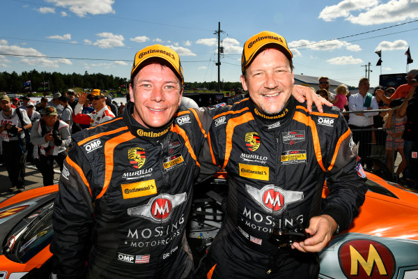 IMSA Continental Tire SportsCar Challenge
Mobil 1 SportsCar Grand Prix
Canadian Tire Motorsport Park
Bowmanville, ON CAN
Saturday 8 July 2017
56, Porsche, Porsche Cayman, ST, Jeff Mosing, Eric Foss, celebrate, win, winners, victory lane
World Copyright: Scott R LePage/LAT Images