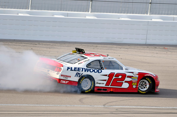 2017 NASCAR Xfinity Series - Boyd Gaming 300
Las Vegas Motor Speedway - Las Vegas, NV USA
Saturday 11 March 2017
Joey Logano celebrates his win with a burnout
World Copyright: Nigel Kinrade/LAT Images
ref: Digital Image 17LAS1nk06142