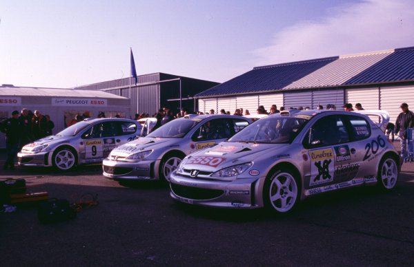 WRC Monte Carlo 2000
The Peugeot 206's would fail to start Day 2 after setting the early pace.
Photo: McKlein/LAT
Tel: +44 (0)181 251 3000
Fax: +44 (0)181 251 3001
Somerset House, Somerset Road, Teddington, Middlesex,
United Kingdon. TW11 8RU WRC Monte Carlo 2000
The Peugeot 206's would fail to start Day 2 after setting the early pace.
Photo: McKlein/LAT
Tel: +44 (0)181 251 3000
Fax: +44 (0)181 251 3001
Somerset House, Somerset Road, Teddington, Middlesex,
United Kingdon. TW11 8RU
