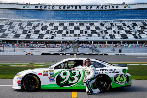 13-21 February, 2016, Daytona Beach, Florida USA
Matt DiBenedetto, driver of the #93 Dustless Blasting Toyota, poses with his car after qualifying for the NASCAR Sprint Cup Series Daytona 500 at Daytona International Speedway on February 14, 2016 in Daytona Beach, Florida.
LAT Photo USA via NASCAR via Getty Images 13-21 February, 2016, Daytona Beach, Florida USA
Matt DiBenedetto, driver of the #93 Dustless Blasting Toyota, poses with his car after qualifying for the NASCAR Sprint Cup Series Daytona 500 at Daytona International Speedway on February 14, 2016 in Daytona Beach, Florida.
LAT Photo USA via NASCAR via Getty Images
